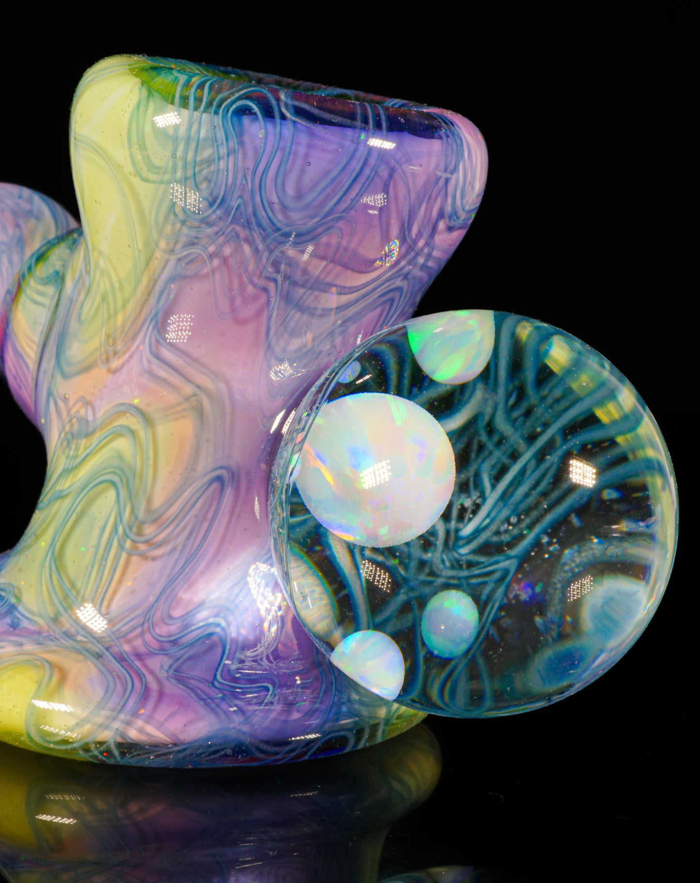 Crushed Opal UV Scribble Tech Marble Mallet