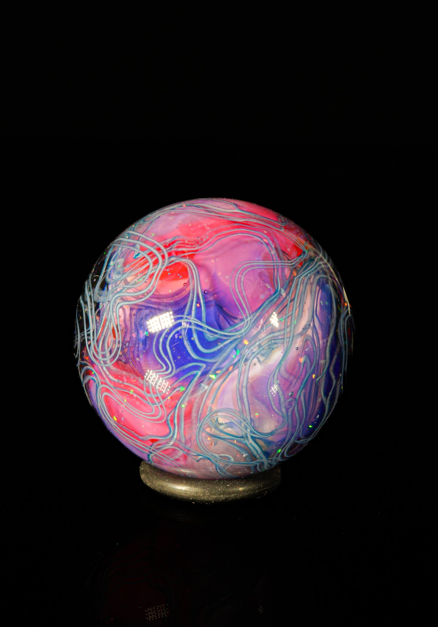 Crushed Opal UV Scribble Tech Marble (22mm) - P