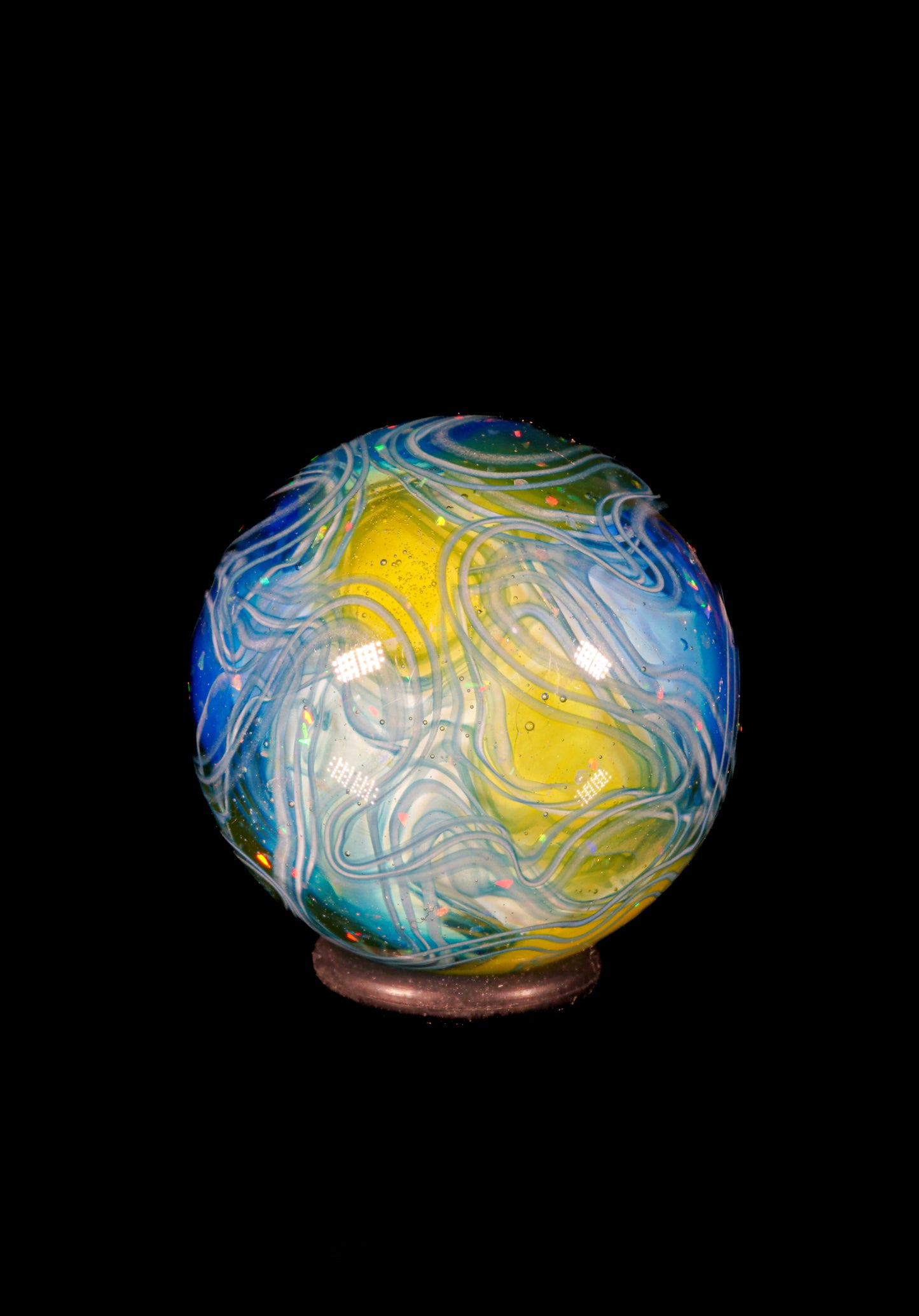 Crushed Opal UV Scribble Tech Marble (22mm) - T