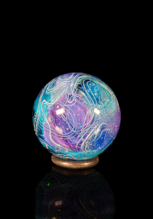 Crushed Opal UV Scribble Tech Marble (21mm) - U
