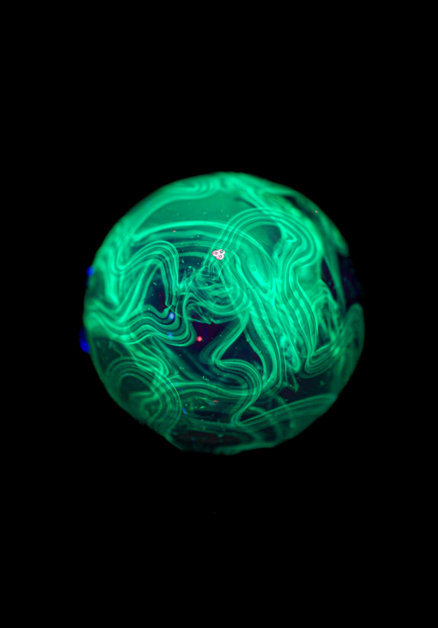 Crushed Opal UV Scribble Tech Marble (23mm) - V