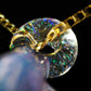 Crushed Opal UV Scribble Mushroom Pendant (B)