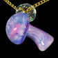 Crushed Opal UV Scribble Mushroom Pendant (B)