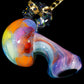 Crushed Opal UV Scribble Mushroom Pendant (E)