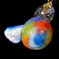 Crushed Opal UV Scribble Mushroom Pendant (E)