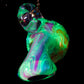 Crushed Opal UV Scribble Mushroom Pendant (E)