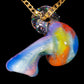 Crushed Opal UV Scribble Mushroom Pendant (E)