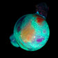 Crushed Opal UV Scribble Mushroom Pendant (F)