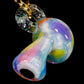 Crushed Opal UV Scribble Mushroom Pendant (F)