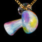 Crushed Opal UV Scribble Mushroom Pendant (F)