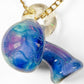Crushed Opal UV Scribble Mushroom Pendant (H)