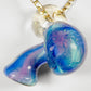 Crushed Opal UV Scribble Mushroom Pendant (H)