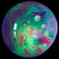 Multi-Opal Cluster UV Scribble Tech Large Marble (43mm)