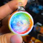 Opal UV Scribble Disk Pendant