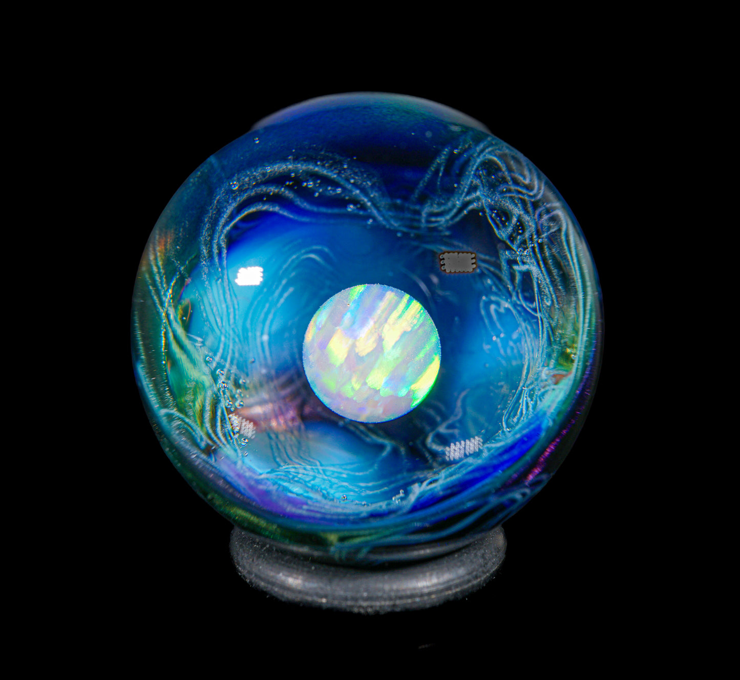 Neptunium UV Scribble Tech Opal Marble (26mm) - K