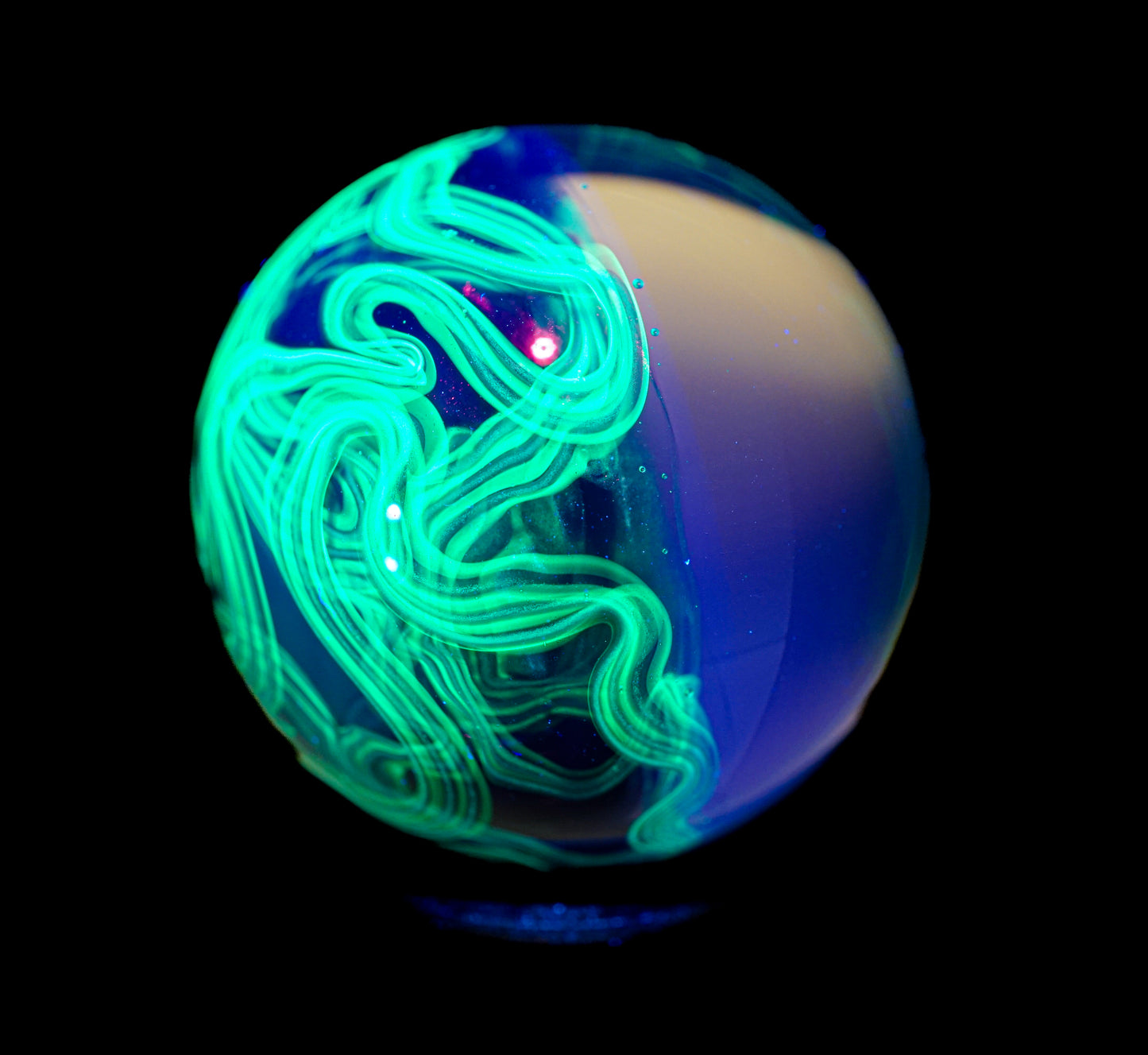Neptunium UV Scribble Tech Opal Marble (26mm) - K