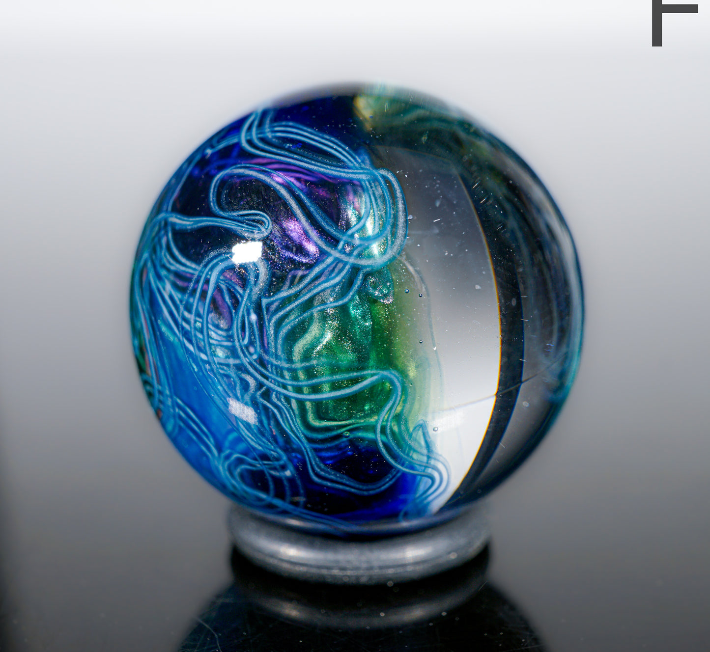 Neptunium UV Scribble Tech Opal Marble (26mm) - K
