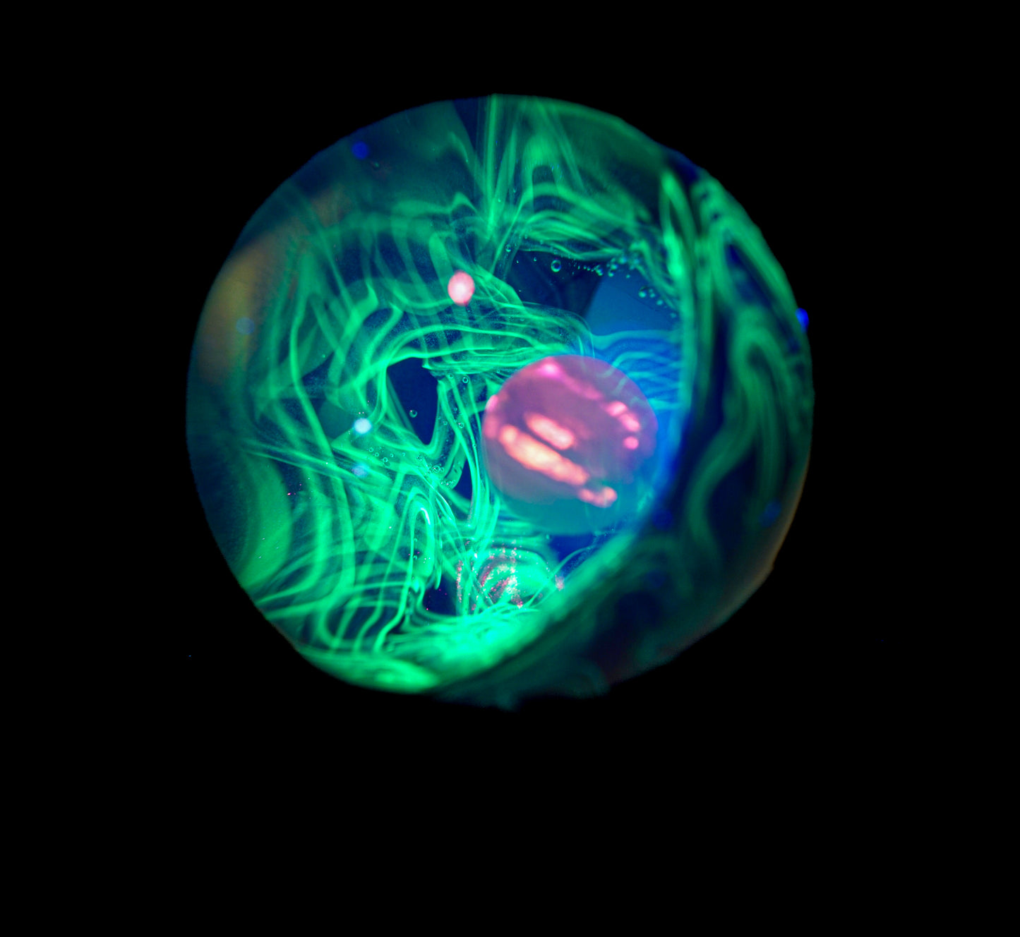 Neptunium UV Scribble Tech Opal Marble (26mm) - K