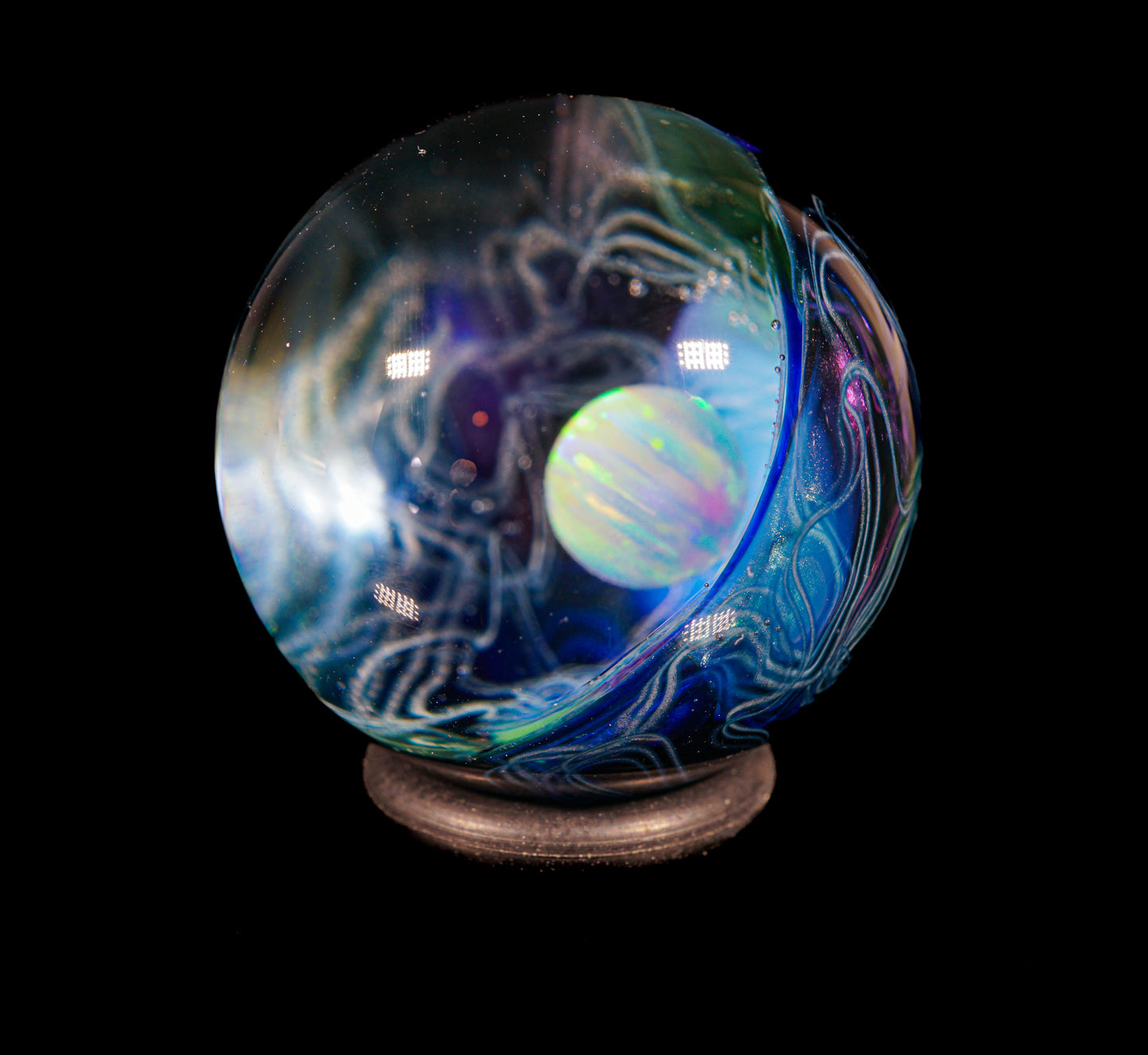 Neptunium UV Scribble Tech Opal Marble (26mm) - K