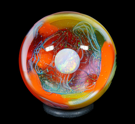 Crushed Opal UV Scribble Tech Marble (29mm)