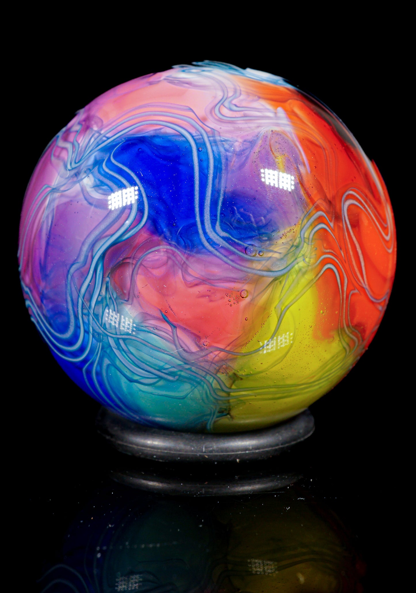 Big Opal UV Scribble Tech Marble (32mm) - N
