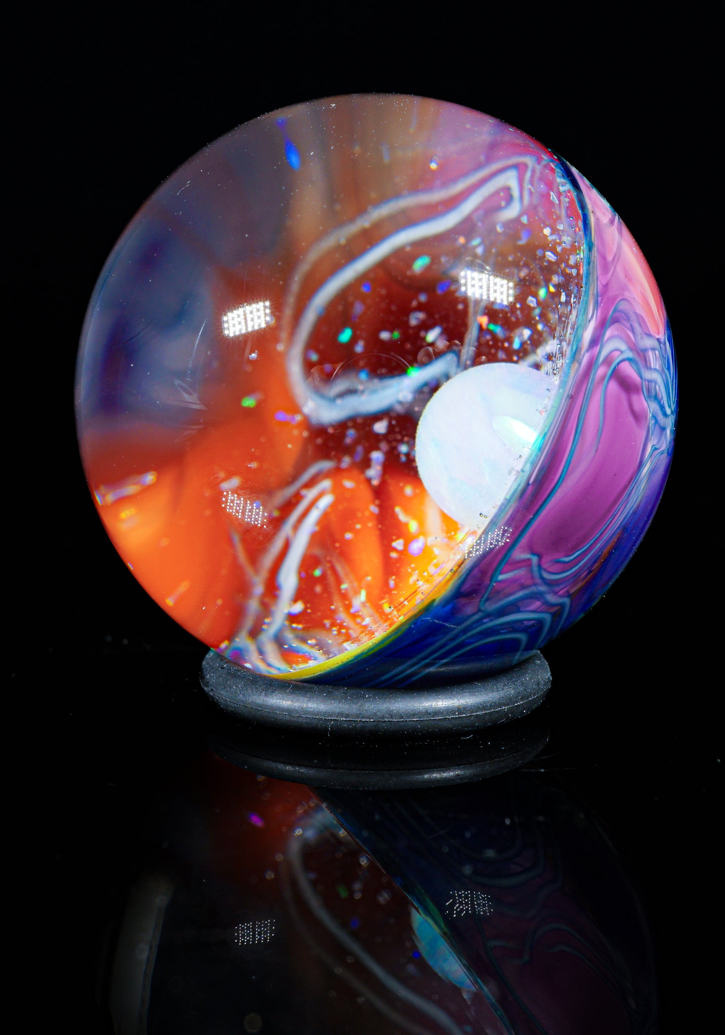 Big Opal UV Scribble Tech Marble (32mm) - N