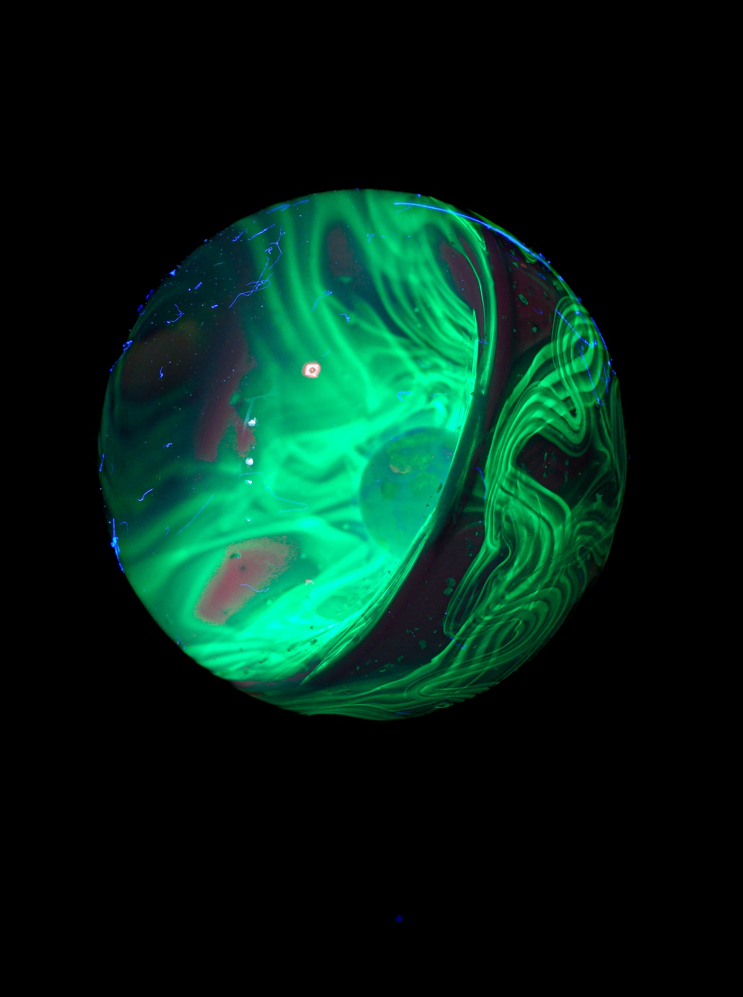 Small Opal UV Scribble Tech Marble (24mm) - H
