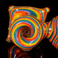 Gold Dichro Rainbow Wigwag Hammer Bubbler
