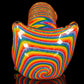 Gold Dichro Rainbow Wigwag Hammer Bubbler