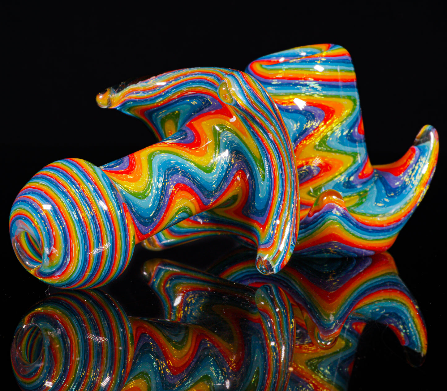 Blue Dichro Rainbow Wigwag Hammer