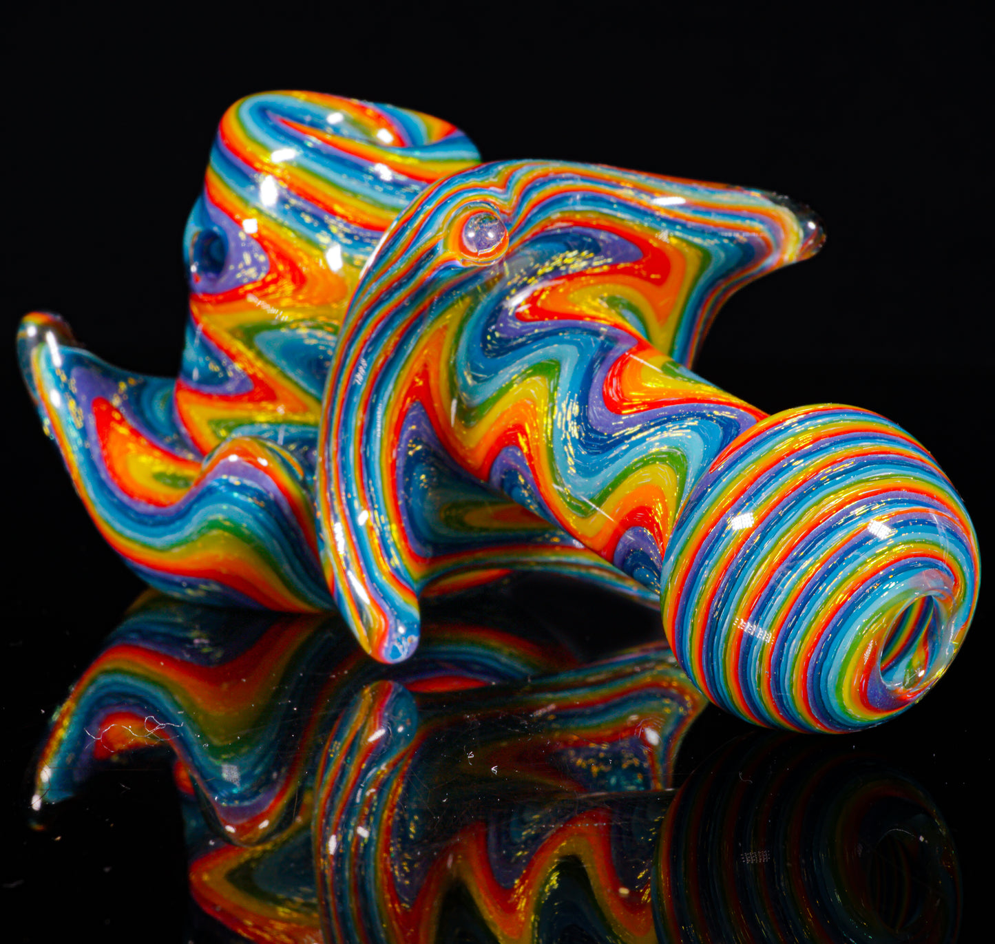 Blue Dichro Rainbow Wigwag Hammer