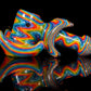 Blue Dichro Rainbow Wigwag Hammer