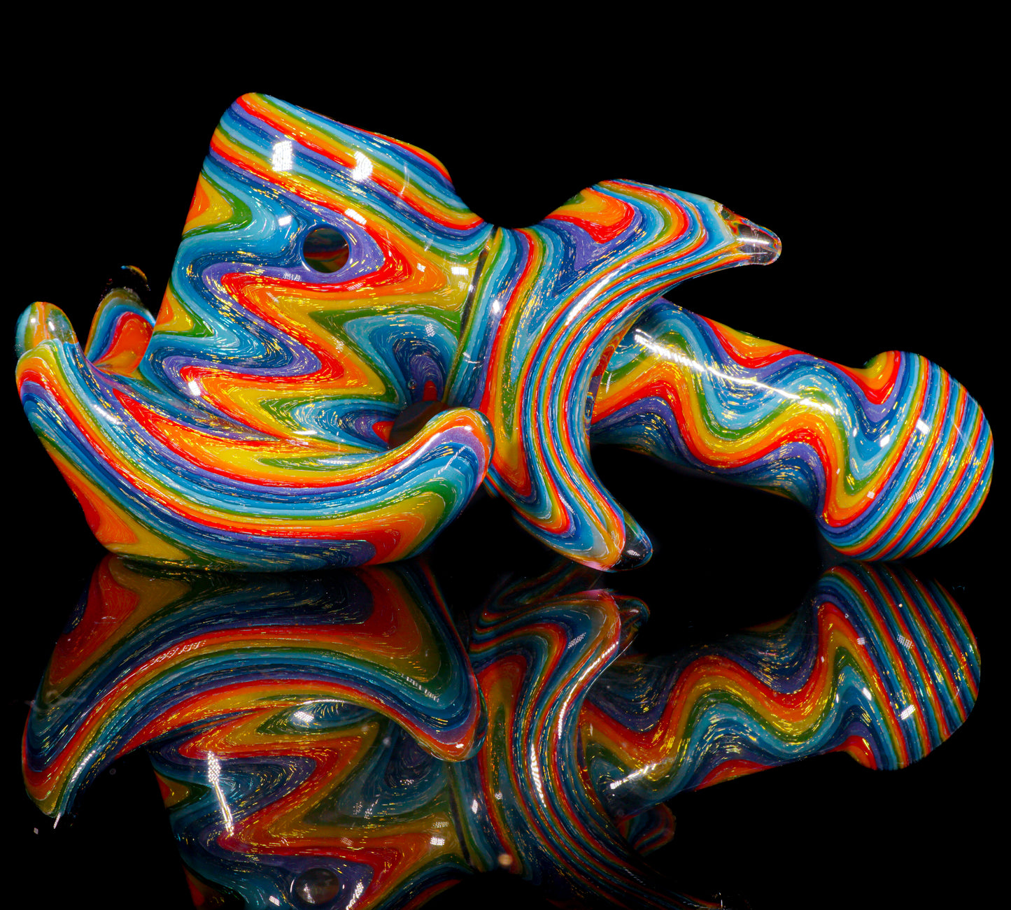 Blue Dichro Rainbow Wigwag Hammer