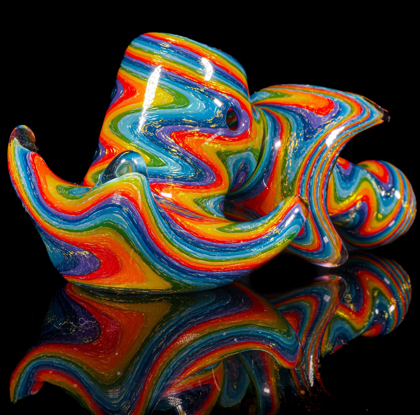 Blue Dichro Rainbow Wigwag Hammer