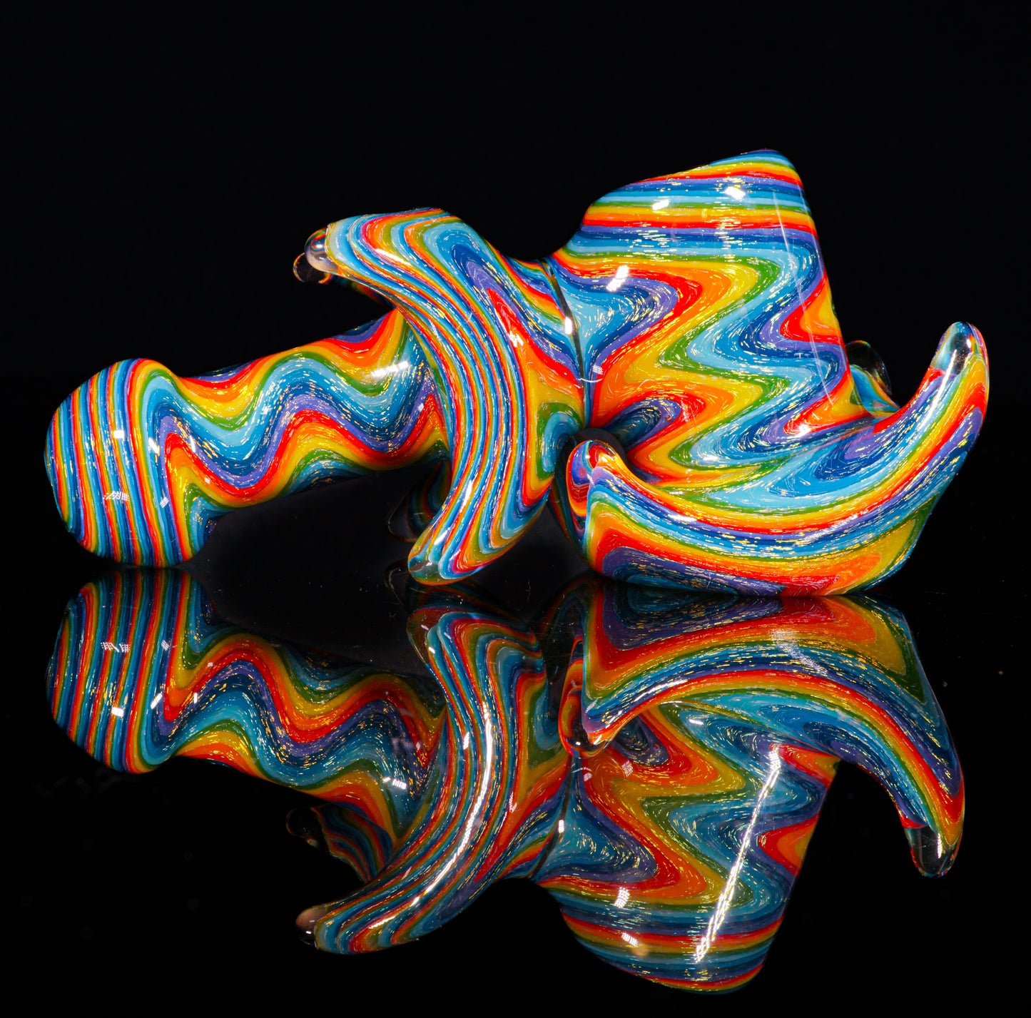Blue Dichro Rainbow Wigwag Hammer