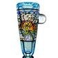 Crushed Opal Lily Stained Glass Chillum
