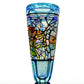 Crushed Opal Lily Stained Glass Chillum