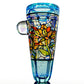 Crushed Opal Lily Stained Glass Chillum