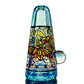 Crushed Opal Flower Stained Glass Chillum