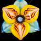 Yellow Trillium Flower Pendant