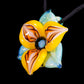 Yellow Trillium Flower Pendant