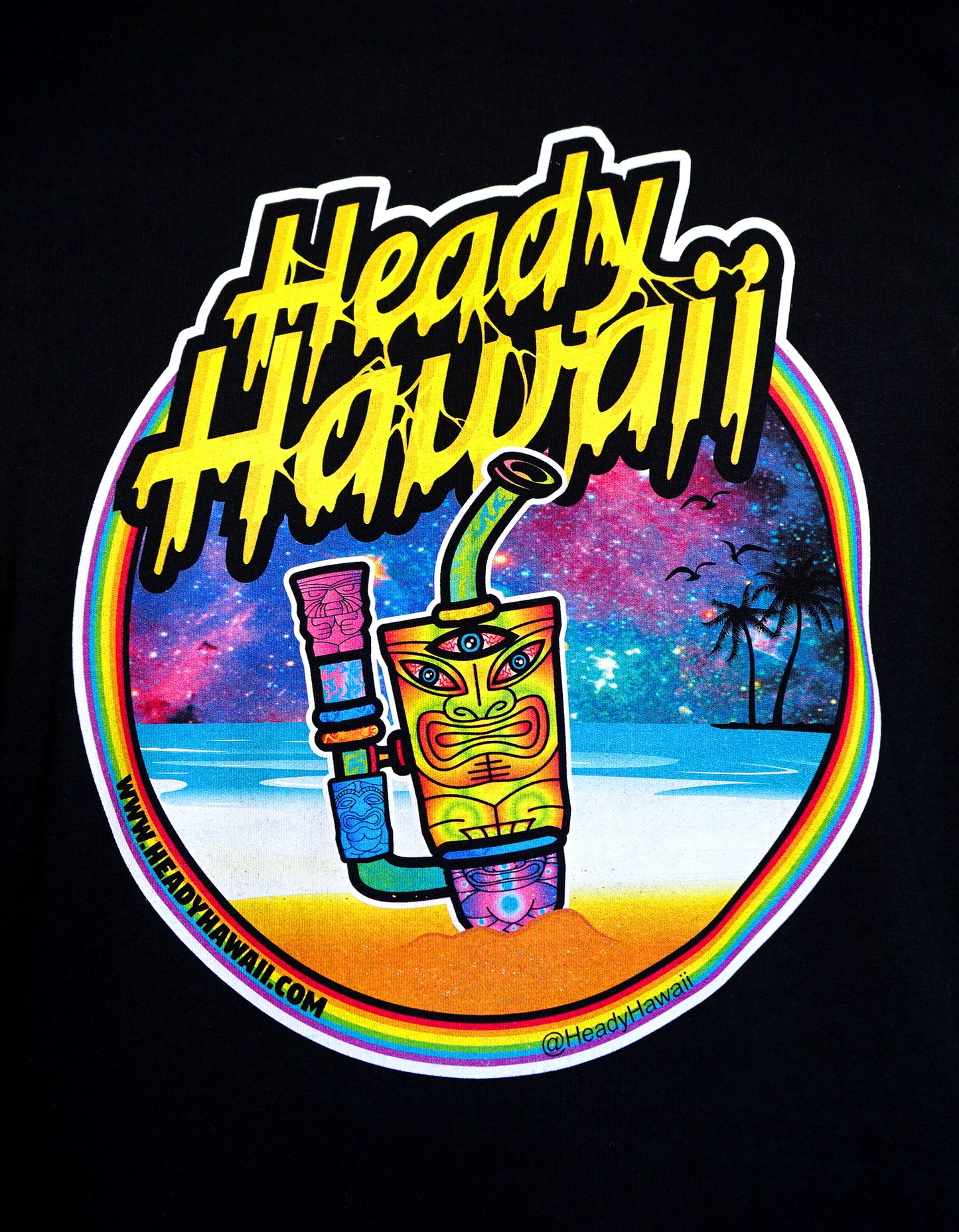 Heady Hawaii Galaxy Tiki Tshirt
