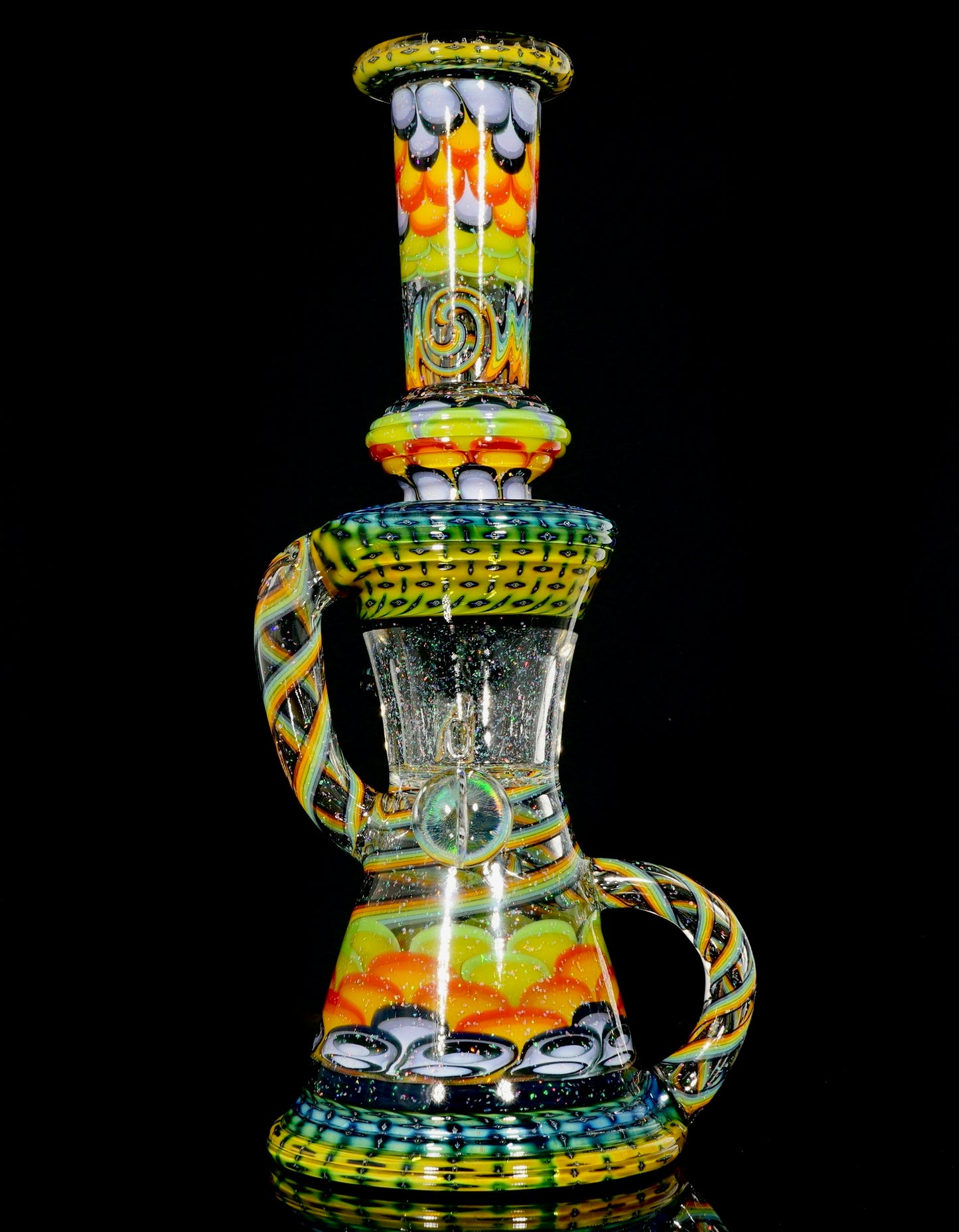 Steve Sizelove & WYG UV Dotstack Crushed Opal Bubble Trap Aztec Klein