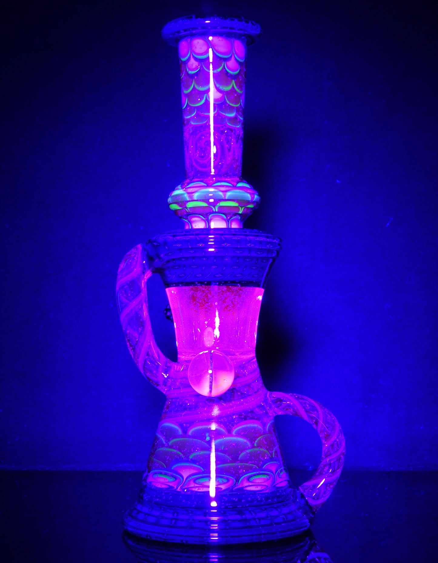 Steve Sizelove & WYG UV Dotstack Crushed Opal Bubble Trap Aztec Klein