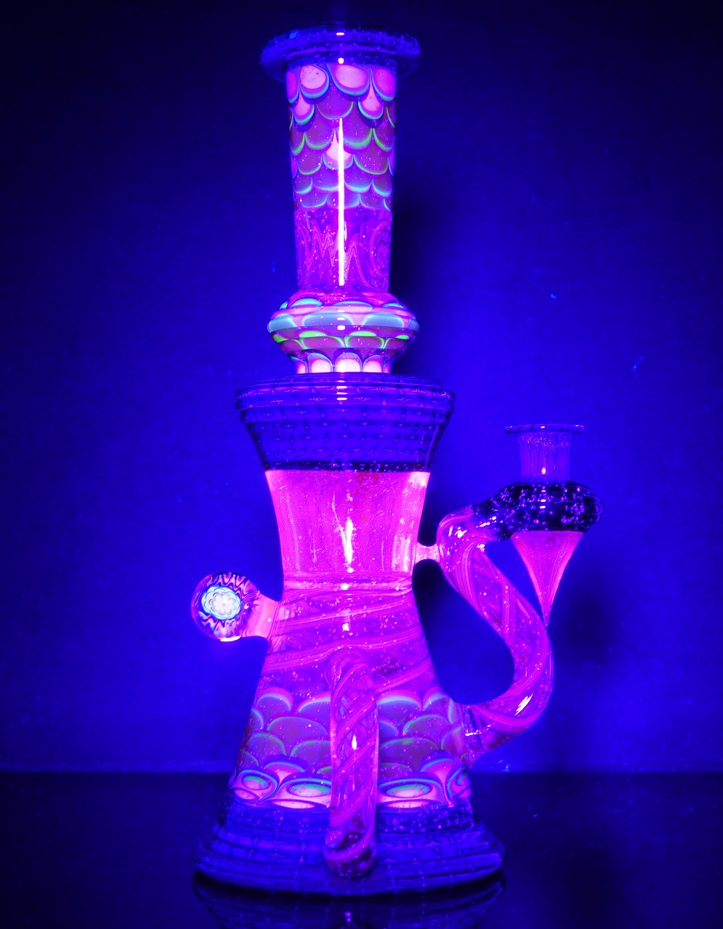 Steve Sizelove & WYG UV Dotstack Crushed Opal Bubble Trap Aztec Klein