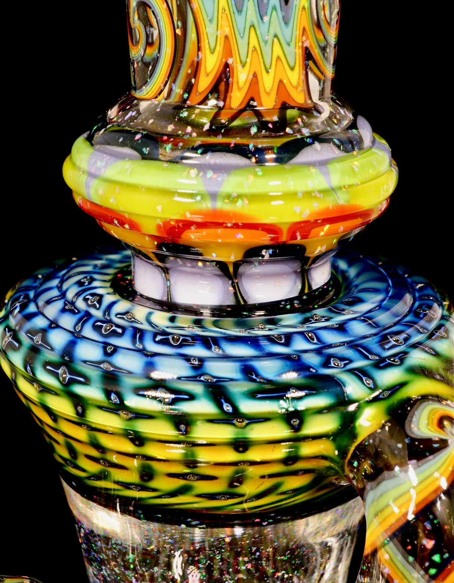 Steve Sizelove & WYG UV Dotstack Crushed Opal Bubble Trap Aztec Klein