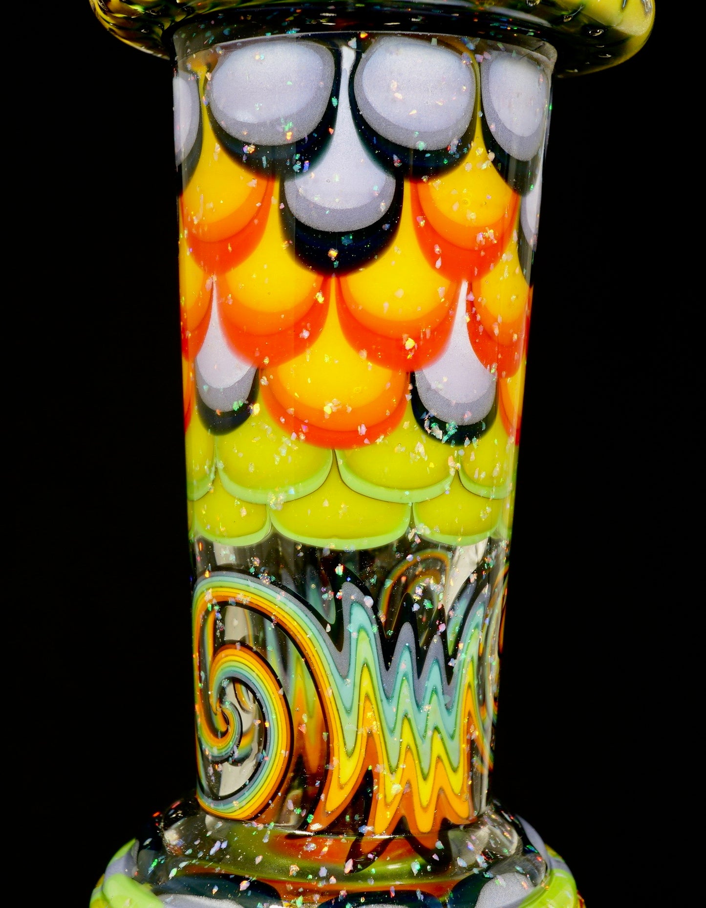 Steve Sizelove & WYG UV Dotstack Crushed Opal Bubble Trap Aztec Klein