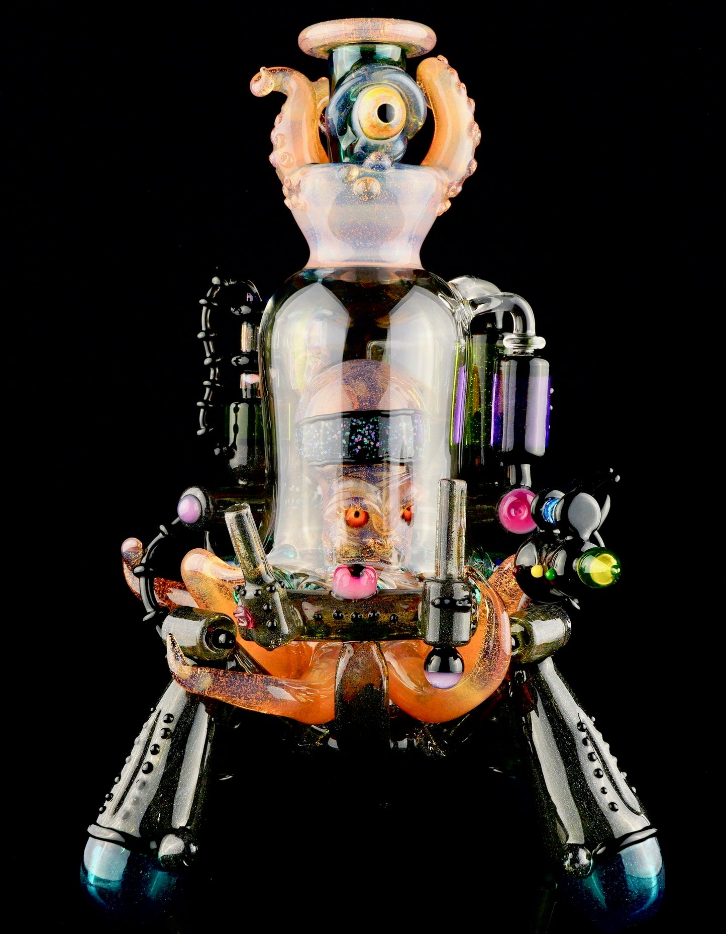 Sunset Slyme and Lost City Balloon Perc Alien Bio Mech Rig with Crushed Opal Accents