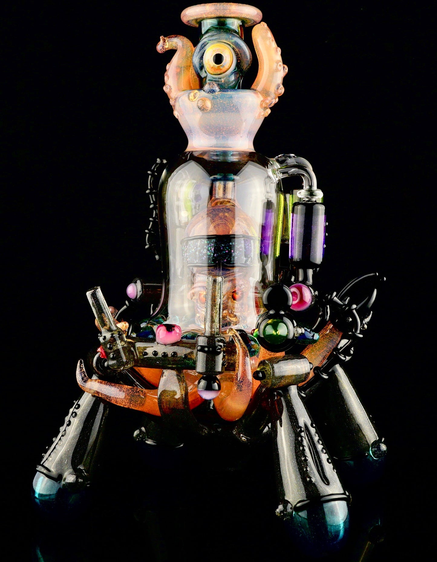 Sunset Slyme and Lost City Balloon Perc Alien Bio Mech Rig with Crushed Opal Accents