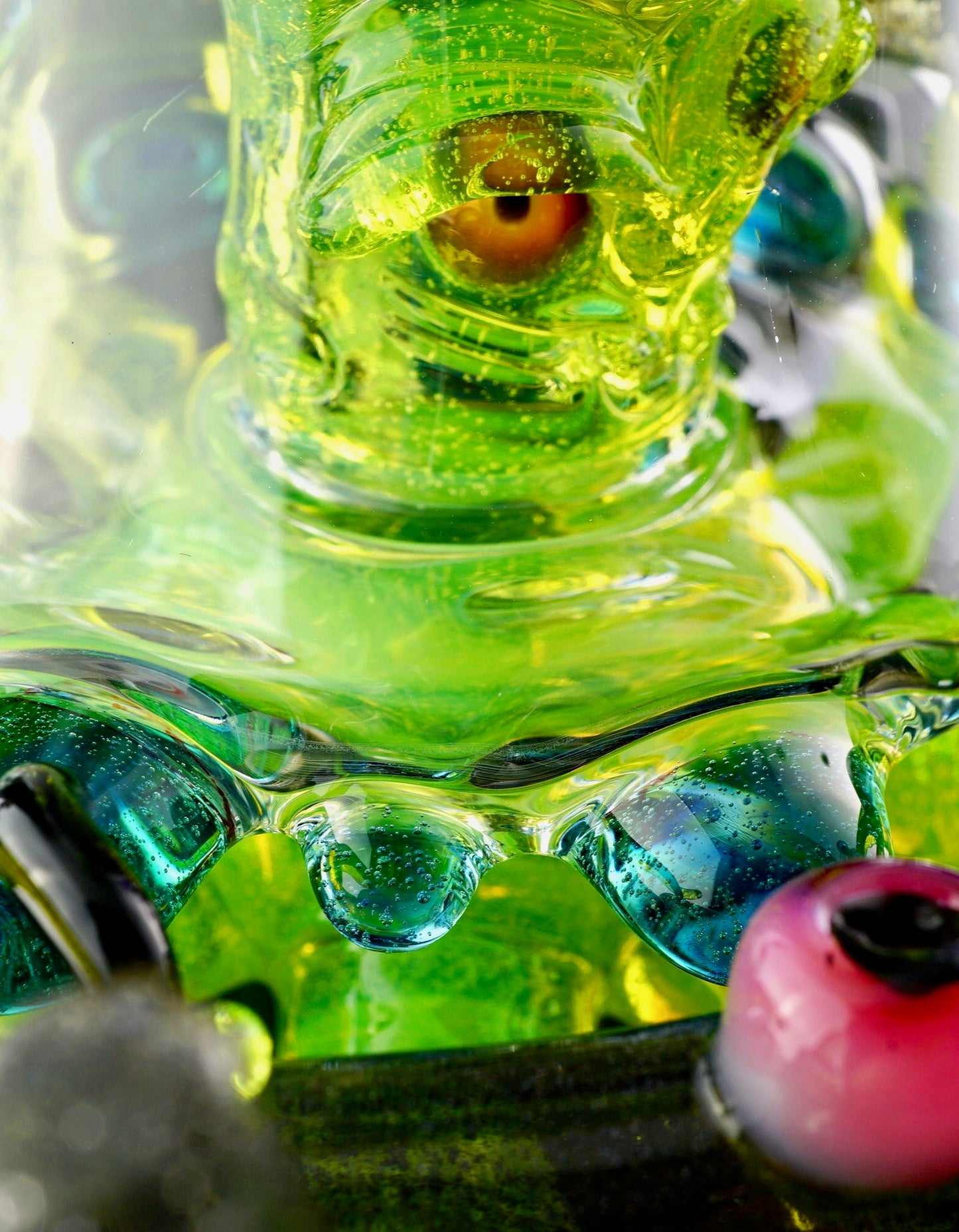 Sunset Slyme and Lost City Balloon Perc Alien Bio Mech Rig with Crushed Opal Accents